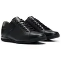 BOSS Herren Sneaker - Saturn Lowp Lux4, Turnschuh, Freizeit, Echtleder Schwarz EUR 44