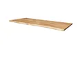 Natur24 Esstisch Tischplatte Wildeiche 240x100 Natürliche Baumkante Natur Geölt 4 cm
