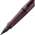 LAMY Füller Safari SCARLET Burgund Rot Edelstahl Feder Stärke M Rechtshänder neu