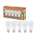 5 x Osram LED A60 Birnen 14W = 100Watt E27 matt 1521lm Licht warmweiß 2700K