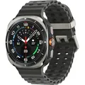 Samsung Galaxy Watch Ultra, 47 mm, Smartwatch, 1.5" AMOLED, 480x480, 4G, GPS, WLAN, silber, orange Band. - Silber/Orange/Grau
