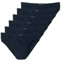 GÖTZBURG Slip Pure Cotton (6-St) mit doppeltem Frontbeeich ohne Eingriff blau L