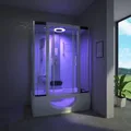 Tronitechnik Duschtempel Dusche Tinos 135X80Cm Komplettdusche Fertigdusche Mit Wanne Duschkabine Mit Badewanne