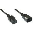 INLINE - Spannungsversorgungs-Verlängerungskabel - IEC 320 EN 60320 C13 - IEC 320 EN 60320 C13 - 3,0m - Schwarz (16632B)