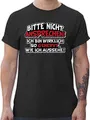 T-Shirt Herren - Sprüche Statement mit Spruch - Bitte Nicht ansprechen ich Bin wirklich so genervt - L - Schwarz - Tshirt/Spruch spruche sarkastischen spruechen t Shirts männer spruchshirts