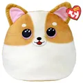 Ty Squish a Boos / Squish Beanies Tanner Hund Squish Kissen, ca. 35 cm