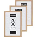 Bilderrahmen 20x30 Holz 3er Set Foto Poster Natur 20x30