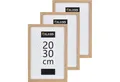 LuxusKollektion Bilderrahmen-Set Bilderrahmen 20x30 Holz 3er Set Foto Poster Natur 20x30