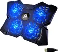 KLIM Wind Laptop Kühler 4 Lüfter PC Notebook PS4 Belüfteter Laptop Ständer