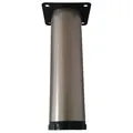 livingpoint24 Möbelfuß Möbelfüße höhenverstellbar + 25 mm Möbelbeine 8-20cm Edelstahloptik, (1-St) Ø 4,2 cm x 15 cm