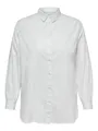 ONLY CARMAKOMA Blusenshirt Langes Design Plus Size Übergrößen CARNORA (1-tlg) CARNORA NEW L/S SHIRT WVN NOOS