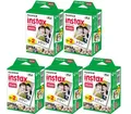 FUJI INSTAX mini SOFORTBILD FILM 5 Doppelpacks für 100 Bilder !! MDH: 11/2027