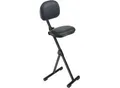 Stehhilfe meychair Futura Light AF-SR-11012, klapp- & sitzhöhenverstellbar, ohne Aufstieghilfe, B 370 x T 210 x H 540-900 mm, Stahl & Kunstleder, schwarz