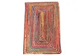 Casa Moro Teppich Jute Teppich Esha bunt rechteckig, Teppichläufer im Boho-Stil, rechteckig, Geschenkideen