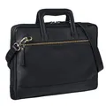 STILORD "Pierce Laptoptasche mit Griff Leder Aktentasche 15 Zoll Vintage Dokumententasche A4 Business Bürotasche mit Schultergurt und Handschlaufe Farbe:schwarz