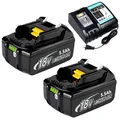 2X Original 18V 9Ah 12Ah Akku Für Makita BL1850 BL1830 LXT BL1860 Led /Ladegerät
