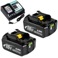 2X Original 18V 9Ah 12Ah Akku Für Makita BL1850 BL1830 LXT BL1860 Led /Ladegerät