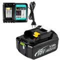 18V 6,0Ah 8Ah 12Ah für Makita Akku BL1860B BL1850 197422-4 BL1830 LED/ Ladegerät