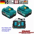 2Stück 18V 5,5AH Akku&Doppelladegerät Für Genuine Makita BL1860 Li-ion mit LED