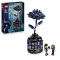 LEGO Wednesday Schwarze Dahlie Spielzeug - Spielset zum Bauen und Ausstellen mit 2 Minifiguren & Zubehör - Modellbau - Kinder Geschenk für Mädchen, Jungen & Fans der TV-Serie ab 9 Jahren - 76784