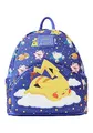 Loungefly Pokémon Sleeping Pikachu and Friends Mini-Rucksack, Blau, Einheitsgröße, Mini-Rucksack