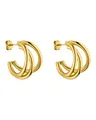 Purelei Eono Ohrringe (Gold) – Damenohrringe aus langlebigem Edelstahl – Wasserfeste Ohrringe Damen – 2 cm Durchmesser – Modeschmuck für deinen individuellen Look