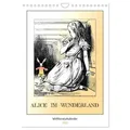 Alice im Wunderland - Weltliteraturkalender (Wandkalender 2026 DIN A4 hoch) CALVENDO Monatskalender von time4arts Kunstkalender/ Timearts Kunstkalende