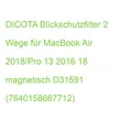 DICOTA Blickschutzfilter 2 Wege für MacBook Air 2018/Pro 13 2016 18 magnetisch D