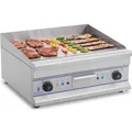 Elektro Grillplatte Griddleplatte Griddle Bräter Grill 60cm Glatt 2 x 3200 W Neu