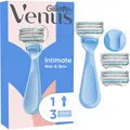 Gillette Venus für den Intimbereich Systemklingen 3er + Handstück Mehrwegrasierer inkl. Ersatzklinge (66627537)