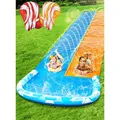Wasserrutsche 685 cm Wasserspaß Garten Wasserrutsche mit Bodyboards Sprinkler