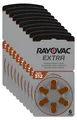 Rayovac 10x Extra Advanced Gr. 312 - 6er Blister Hörgerätebatterien PR41 Braun 24607 312AU-6XEMF