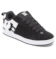 DC Shoes Court Graffik Damen Sneaker, Black White Stencil, 38 EU