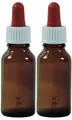 Viva-Haushaltswaren Gabriele Hesse e.K. 2 Pipettenflaschen 20ml, Apothekerflaschen in Braunglas, inkl. 2 Beschriftungsetiketten