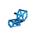 XLC PD-M12 Pedale Dirt Downhill Enduro Flat Pedale Blau Eloxiert Shimano - NEU