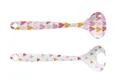 Overbeck 2tlg Salatbesteck Marigold Melamin Salad cutlery Herzen Hearts pastell
