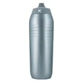 KEEGO | Die Evolution der Sportflasche | Elastisches Titan | Schützt vor Plastik im Wasser | Leicht und quetschbar | reiner Geschmack | einfache Reinigung (Silver 750ml)