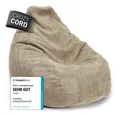 Lumaland Sitzsack GIANT Cord Sitzsack Stabile Lehne ideal fürs Gaming
