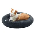 Hundebett flauschig, Katzenbett, Donut Kissen, waschbar, Polsterung in der Mi...