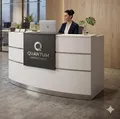 Jet-Line® Büromöbel | Empfangstheke | Theke Tresen | für Ihr Büro Valence | weiß Salon Kanzlei Praxis Salon Möbel von 160 cm