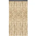 Arsvita Flauschvorhang 80x220 cm in Meliert beige - weiß, Perfekter Insekten- und Sichtschutz für Ihre Balkon- und Terrassentür, viele Farben