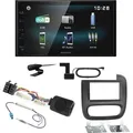 Kenwood DMX-125DAB USB MP3 Bluetooth DAB+ Einbauset für Renault Trafic 3