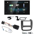 Kenwood DMX-125DAB USB MP3 Bluetooth DAB+ Einbauset für Renault Trafic 3