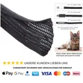 Kabelschutz Selbstschließend 3mm 3,1m Schwarz Kabelbündel Kabel