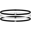 Nike Unisex Elastic Headbands 2.0 3PK schwarz