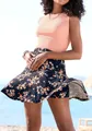 LASCANA Hosenrock mit Alloverdruck, Skort, Rock inklusive Hose, bequemer Bund
