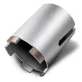 Diamant Dosensenker Ø 82 mm / M16 / Seitenschlitz / 90mm Nutzlänge - Amboss Silver Force Premium für Mauerwerk, Ziegel, Putz, abrasive Materialien
