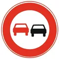 Verkehrsschild, 276 Ronde 600 mm Überholverbot RAL-Gütezeichen Folie RA2