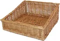 großer Brotkorb aus Weide in 3 Größen, Regalkorb, Buffetkorb, Auslagekorb, Lagerkorb, Weidenkorb, Aufbewahrungskorb (50x50 cm)
