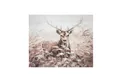 GILDE Wandbild GILDE Bild Hirsch - braun - H. 80cm x B. 100cm x T. 2,7cm